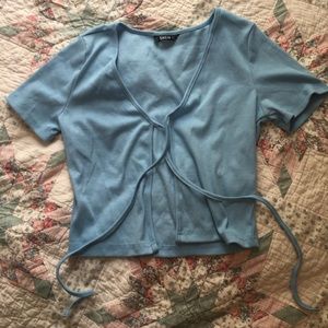 front tie shirt